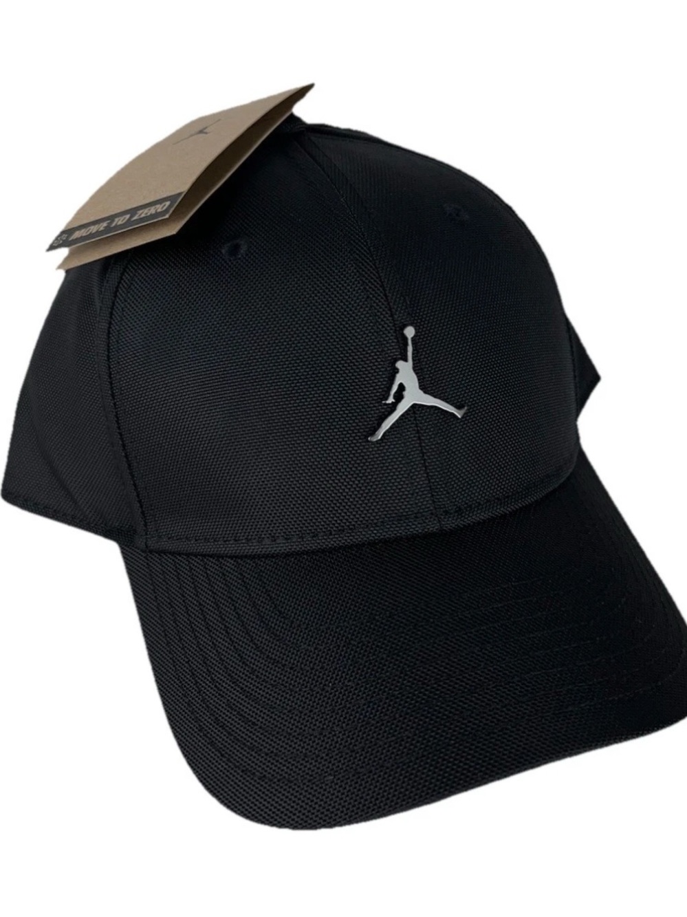 Nike Unisex Jordan Rise Metal Jumpman Cap Black M/L Adjustable Strapback